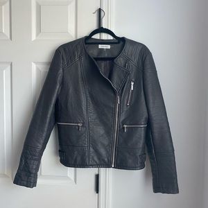 Calvin Klein M Grey Biker Jacket